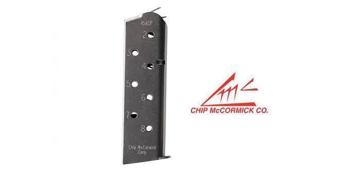 Chip McCormick Match Grade M1911Style, 45ACP, 8rd Magazine (Black)