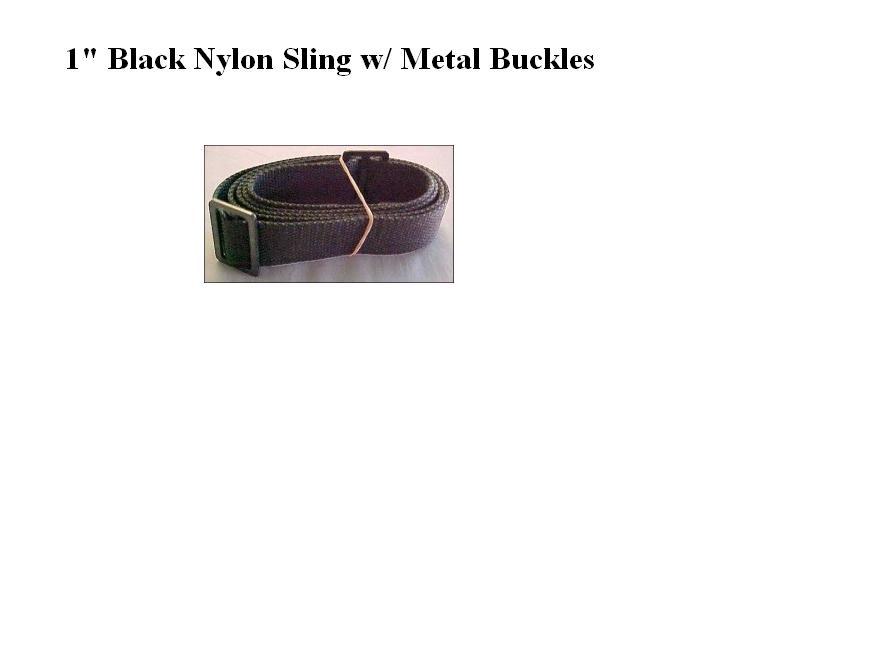 Silent Sling 1X48" Nylon Black in color