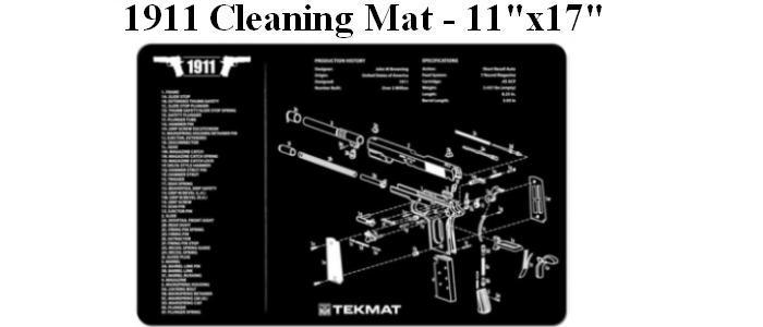 1911 Handgun Cleaning Mat - 11"x17"