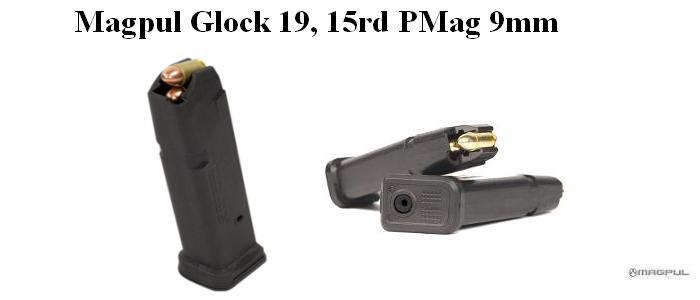 Magpul Glock 19, 15rd Pmag 9MM
