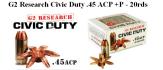 45ACP +P Civic Duty - 20rds