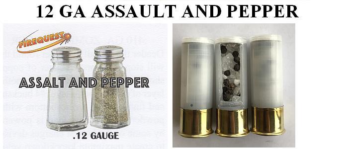 12 Gauge Assault and Pepper - 3 Rounds Per Pack