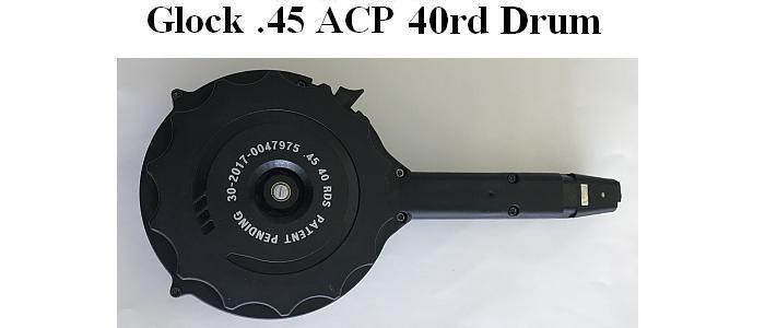 Glock .45 ACP 40rd Drum - Fits Glock 21/30 