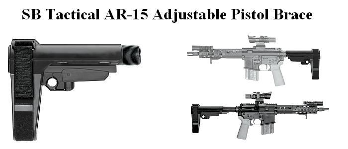 SB Tactical AR-15 Pistol 5 position adjustable Brace
