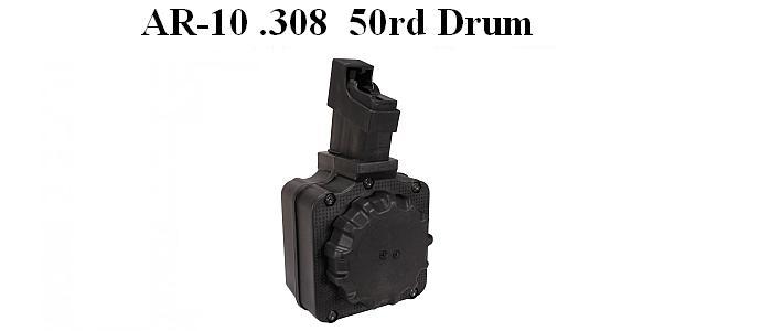 AR-10, .308, 50rd Drum