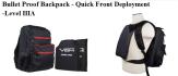 Bullet Proof Back Pack - Quick Front Deployment - Black