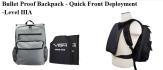 Bullet Proof Back Pack - Quick Front Deployment - Gray
