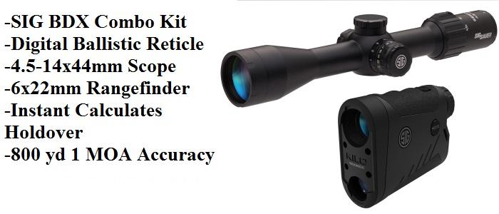 Sig Sauer BDX Scope (4.5-14x44mm) and Rangfinder Combo