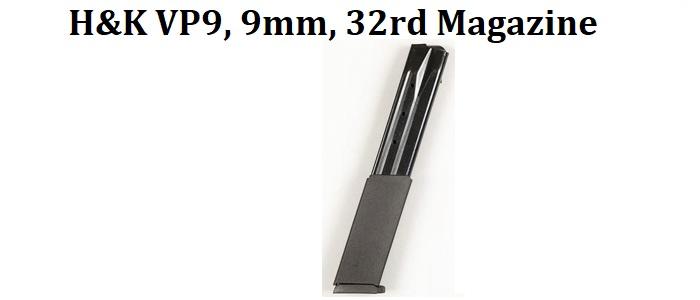 H&K VP9, 32 Round 9mm Magazine