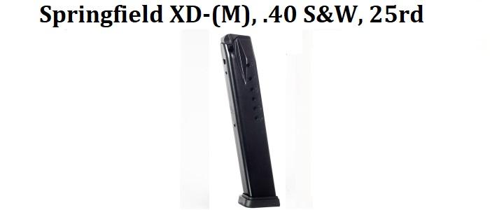 Springfield XD-M, .40 S&W, 25rd Magazine