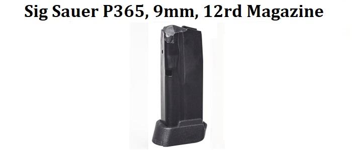 Sig Sauer P365, 9MM, 12rd Magazine