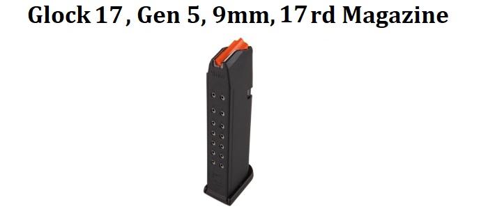 Glock 17 Factory 9MM Gen 5, 17rds Black