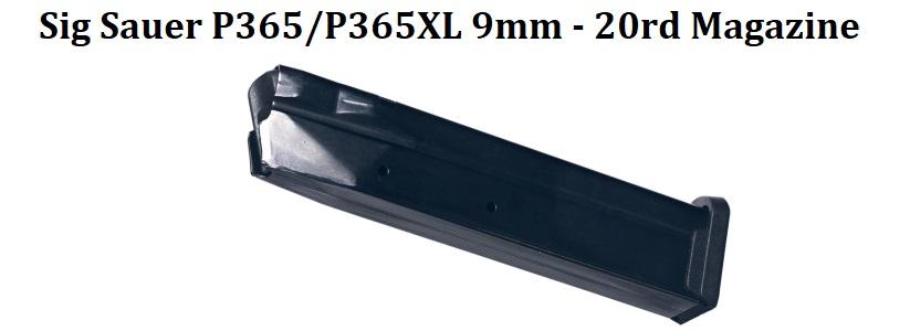 Sig Sauer P365, 9MM, 20rd Magazine