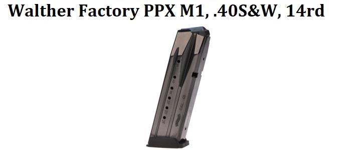 Walther Factory PPX, .40 S&W, 14rd Magazine