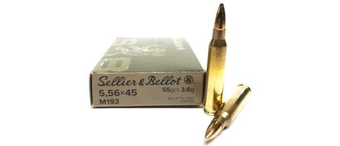 5.56 Sellier & Bellot 55 grain FMJ - 20rds