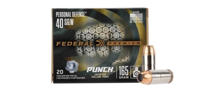 40 S&W Federal Premium Punch 165 Grain Personal Defense Ammo - 50rds