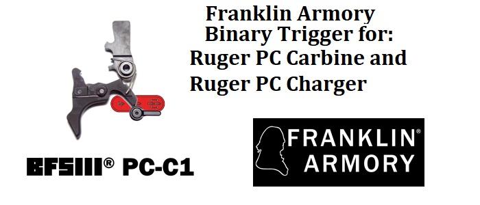 Ruger PC Carbine Franklin Armory Binary Firing System