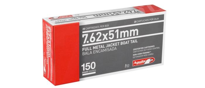 7.62x51 Aguila, 150gr, FMJ-BT - 20rds