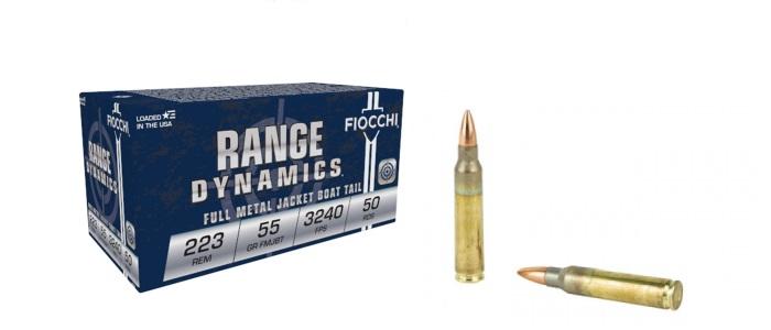 .223 Fiocchi Range Dynamics 55 Grain, FMJ -50rds
