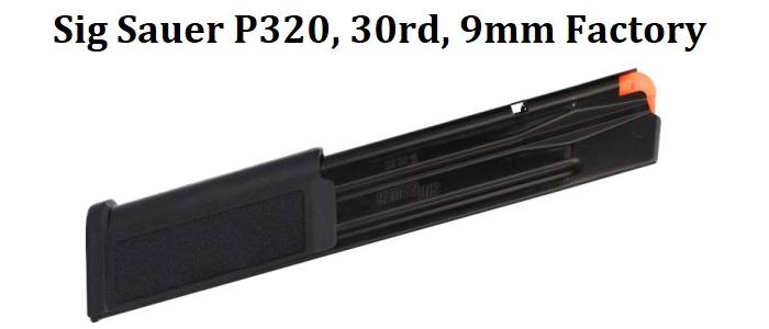 Sig Sauer P320, 9mm, 30 Round Factory Magazine