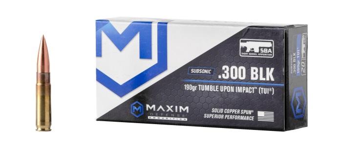 Maxim .300 BLK Subsonic, 190gr, 20rds