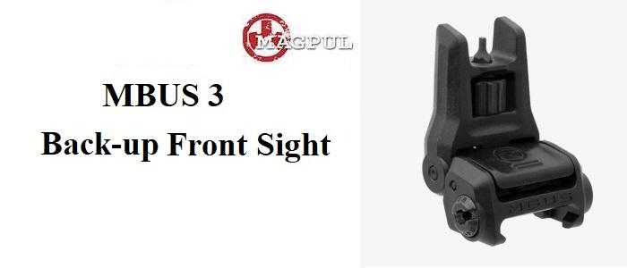 Magpul Mbus 3 Back-Up Front Sight, Black