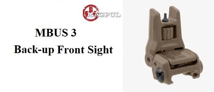 Magpul Mbus 3 Back-Up Front Sight, Flat Dark Earth FDE