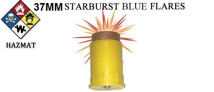 37MM Starburst BLUE Flares (Box of 10)