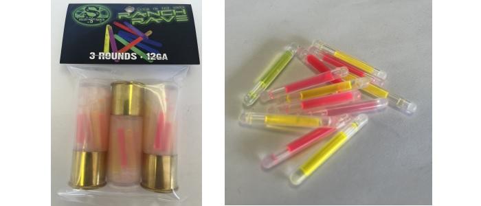 12 Gauge Ranch Rave Glow in the Dark Ammo (3 Pack)