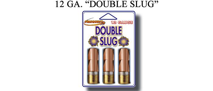 12 Gauge Double Slug - 25 Units Per Package