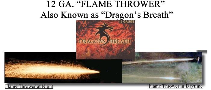 12 Gauge Dragons Breath - 25 Units Per Package