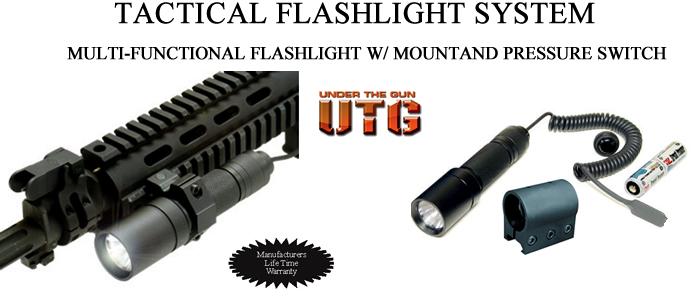Flashlight Mount Only (Shown In Photo);  Will Fit Any 1 Style Flashlight