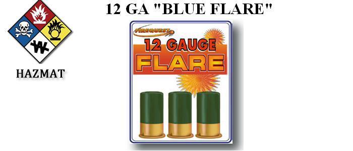 12 Ga. Blue Flare 3 Pack