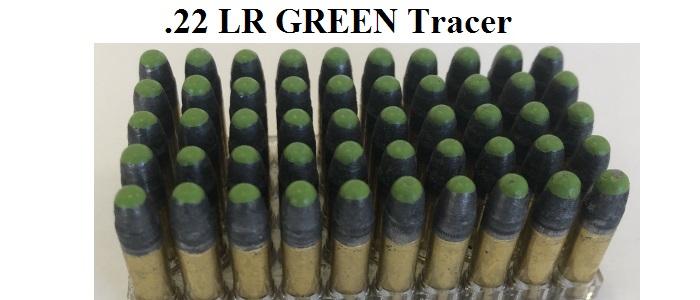 22LR Green Tracer Ammo - 50rds
