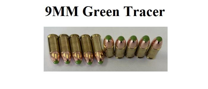 9MM (10 Rounds) Green Tracer Ammo
